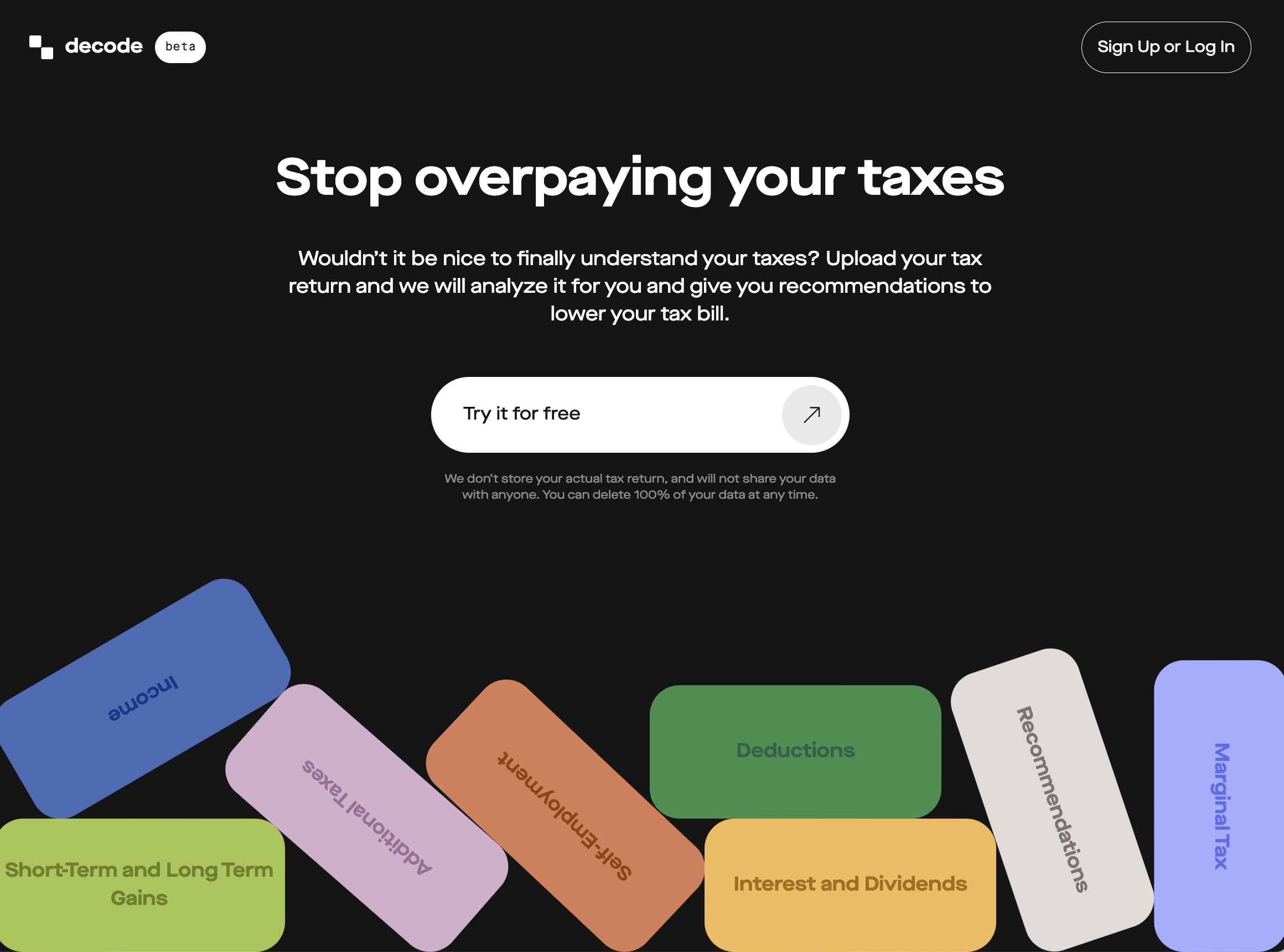 Decode.tax - 세금 신고를 자동으로 분석하고 비용을 절약하십시오 미디어 2