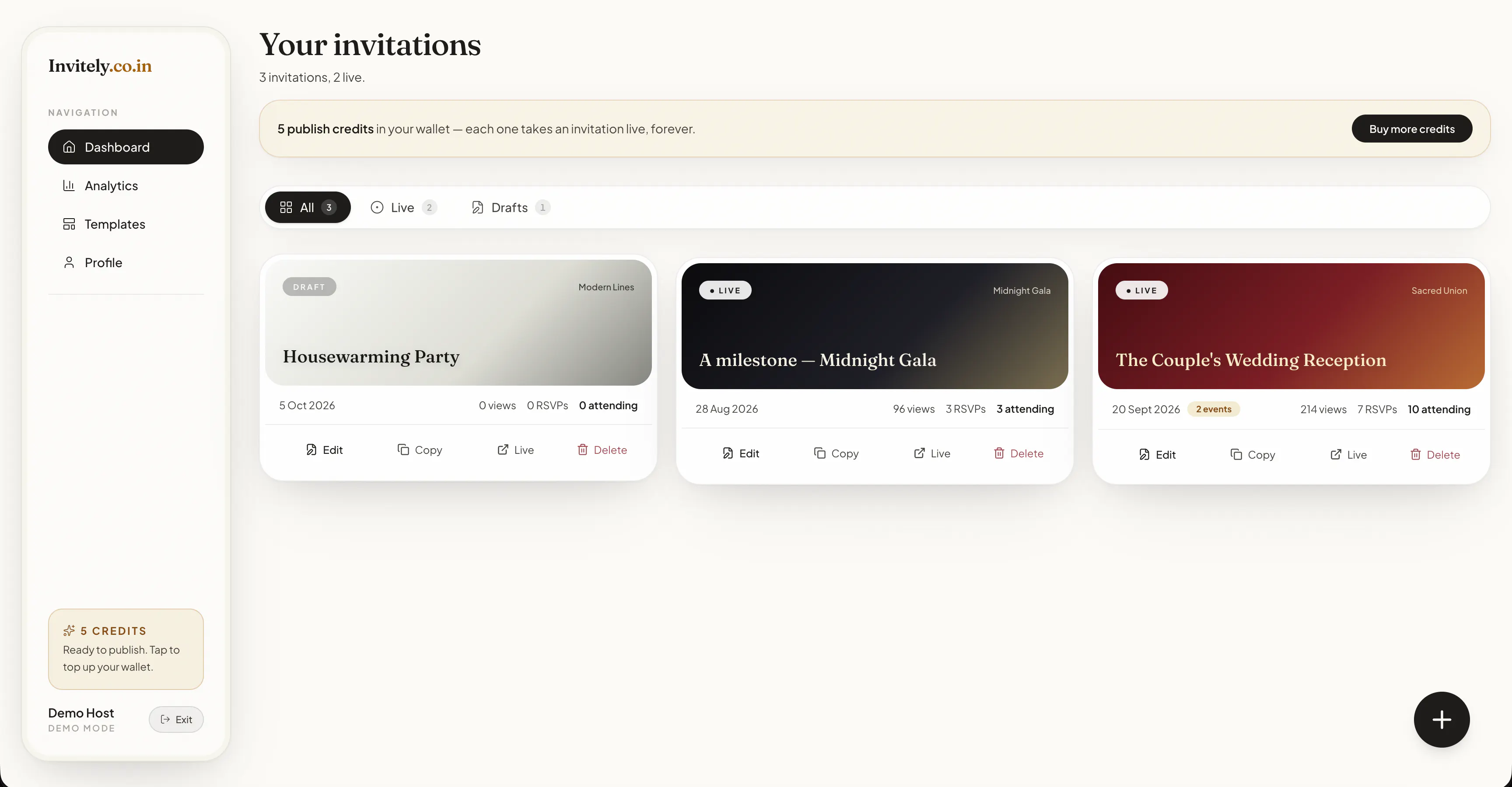 Invitely gallery image