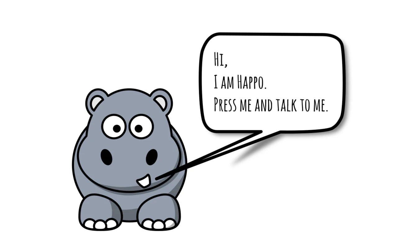 Happo the happiness hippopotamus