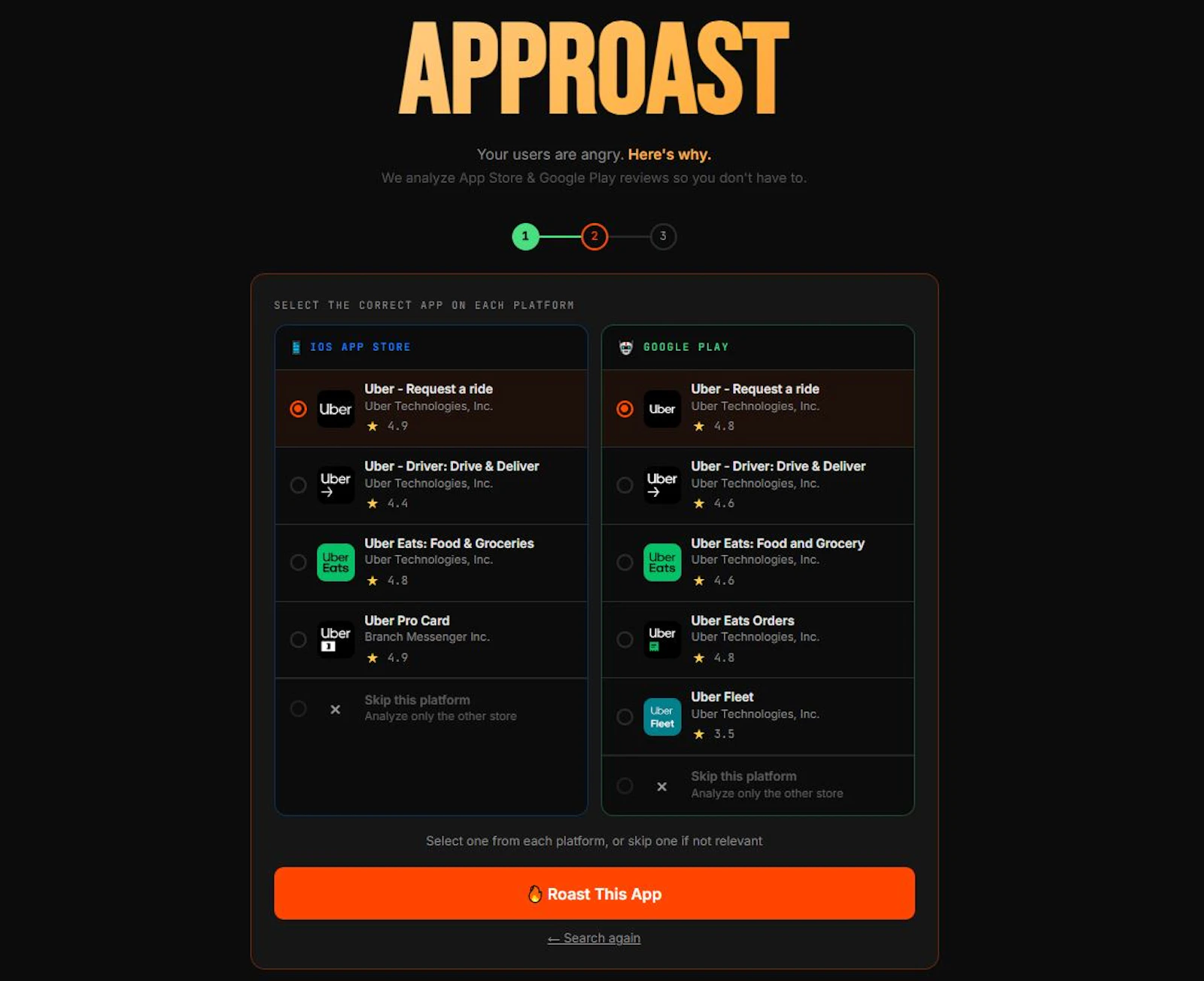 AppRoast Discover Why Users Hate Any App screenshot 3