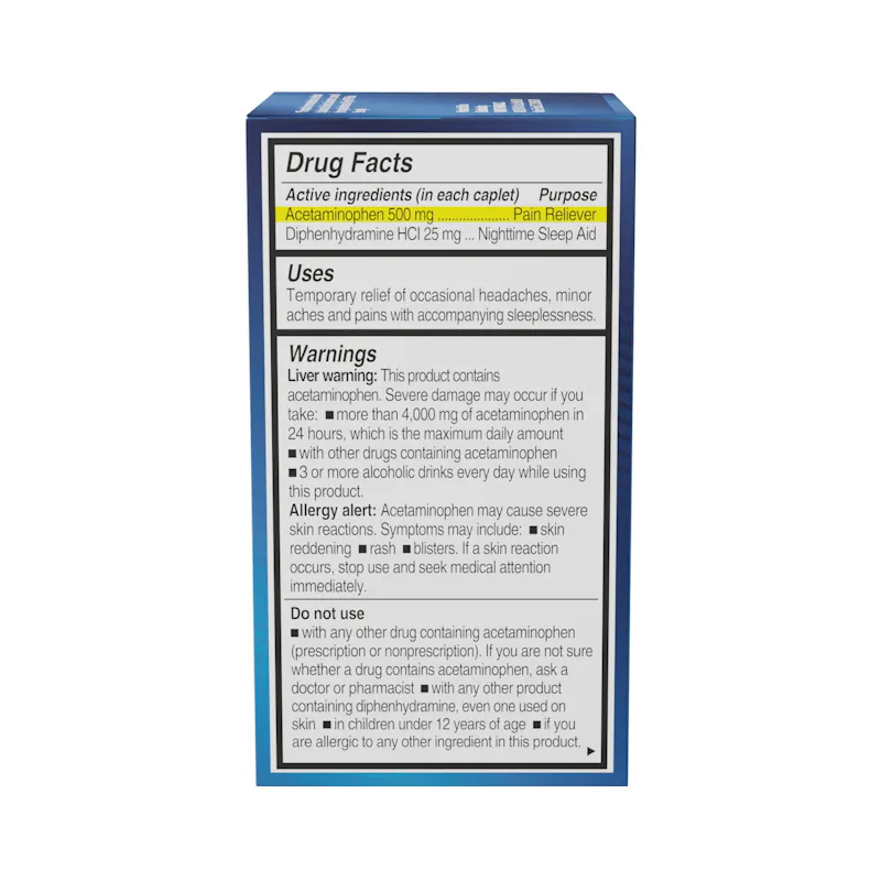 NOTTS Pain Relief PM 50 Caplets screenshot 2