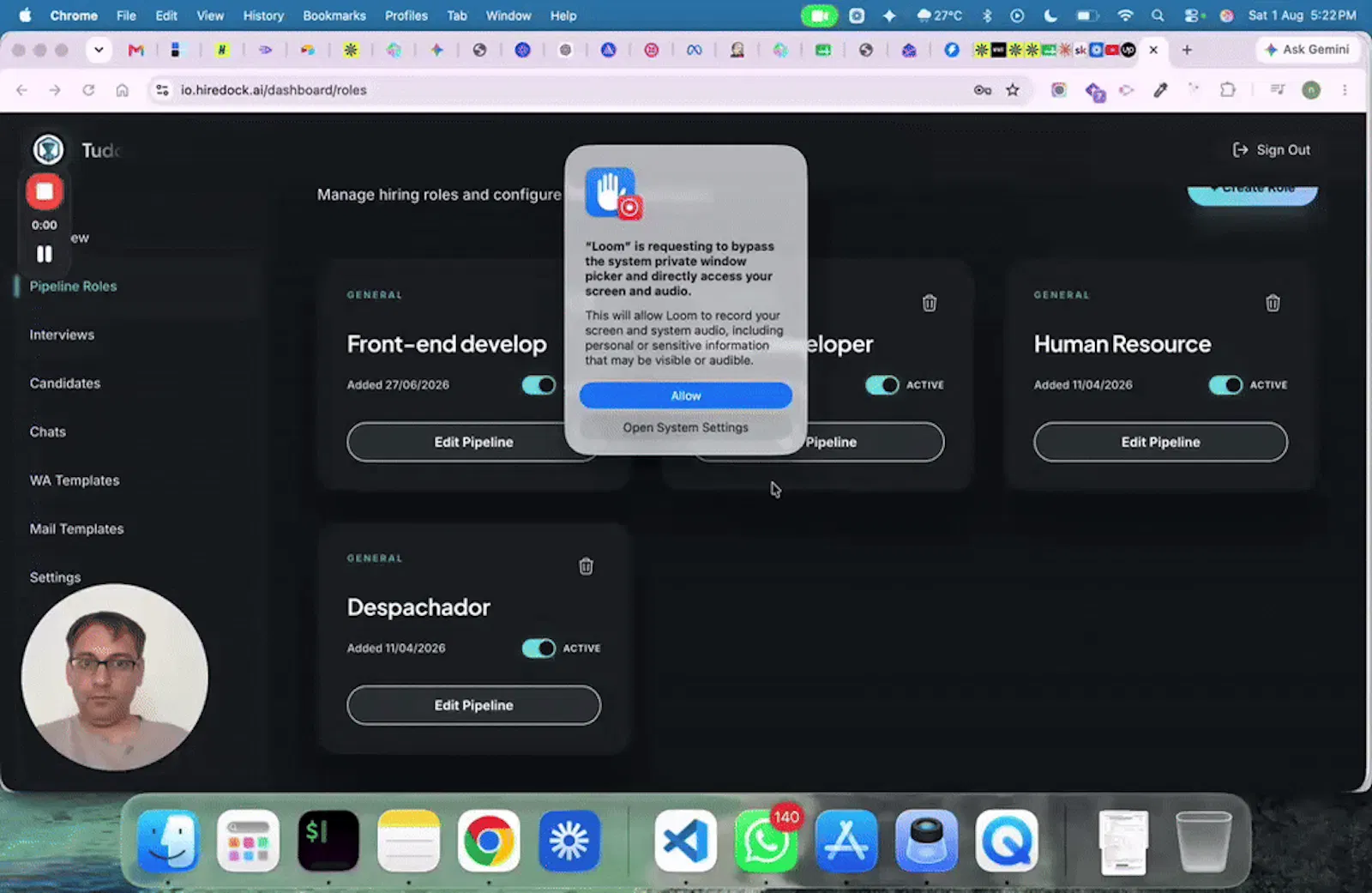 HireDock screenshot 1 (video preview)