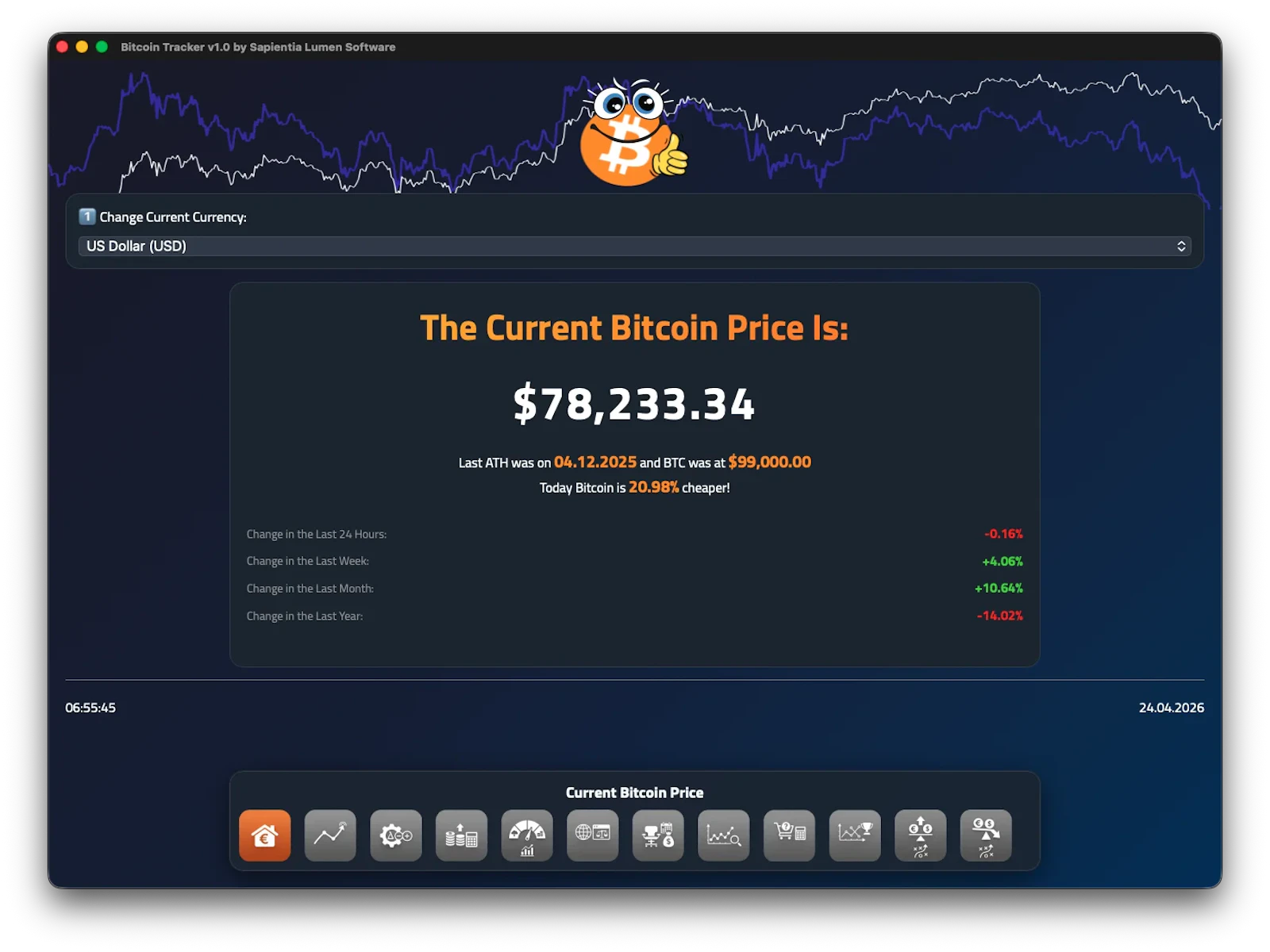 Bitcoin Tracker V1.0 screenshot 1
