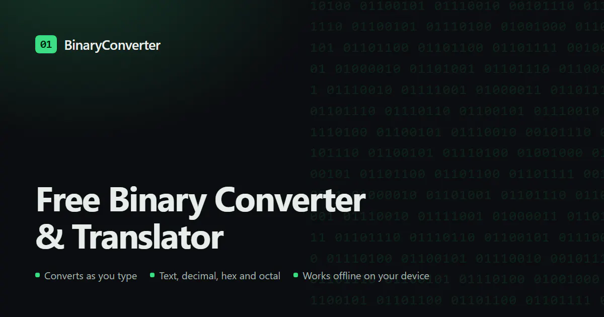 Binary Converter  gallery image