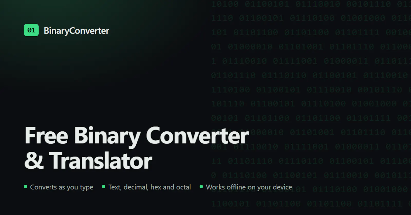 Binary Converter  screenshot 1