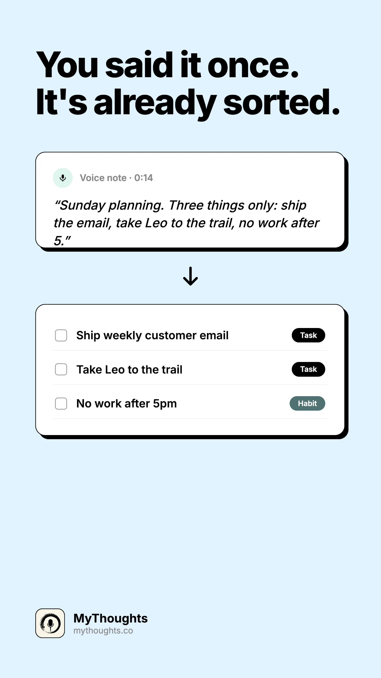 MyThoughts.co screenshot 3
