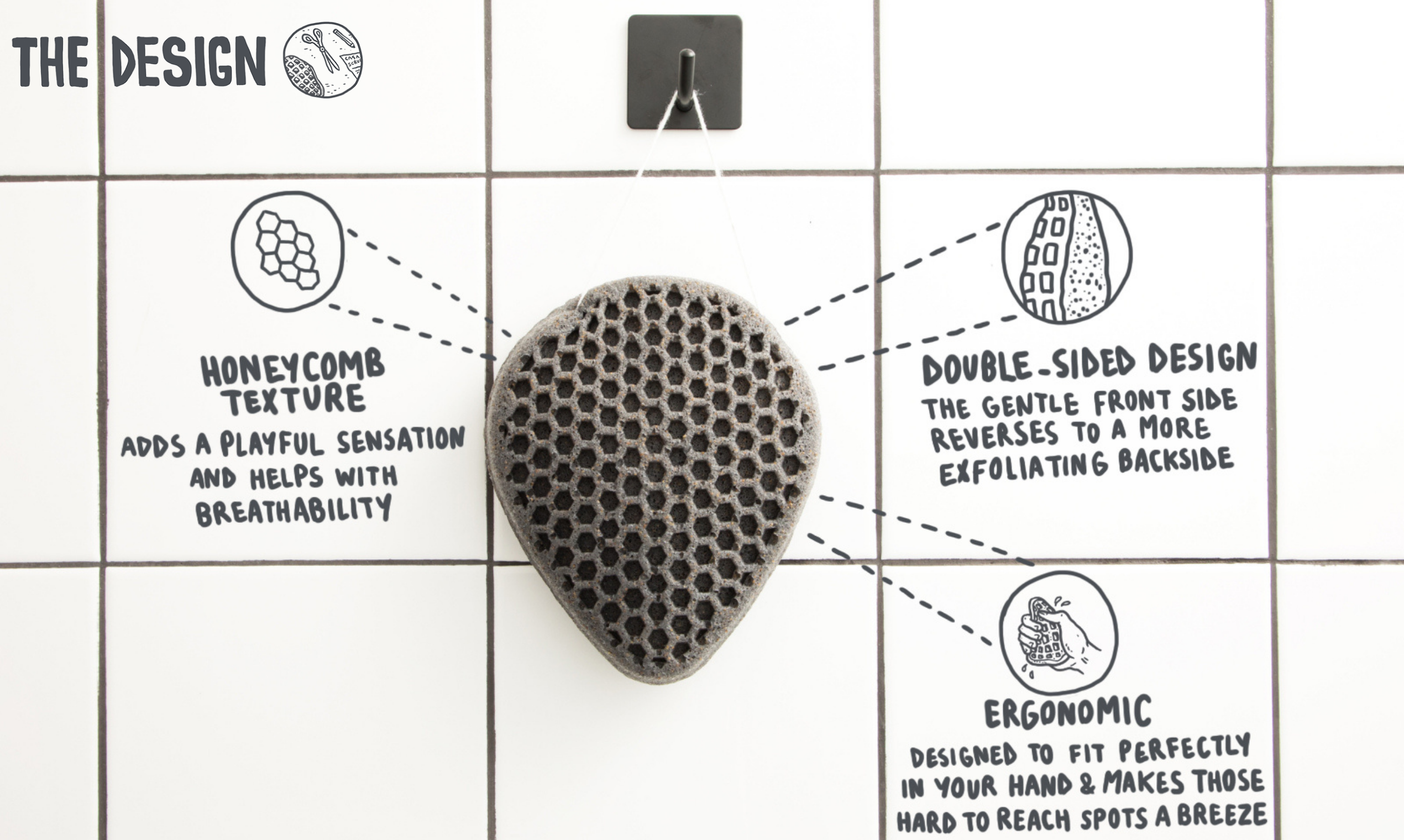 The Shower Scrubber by Casamera gallery image