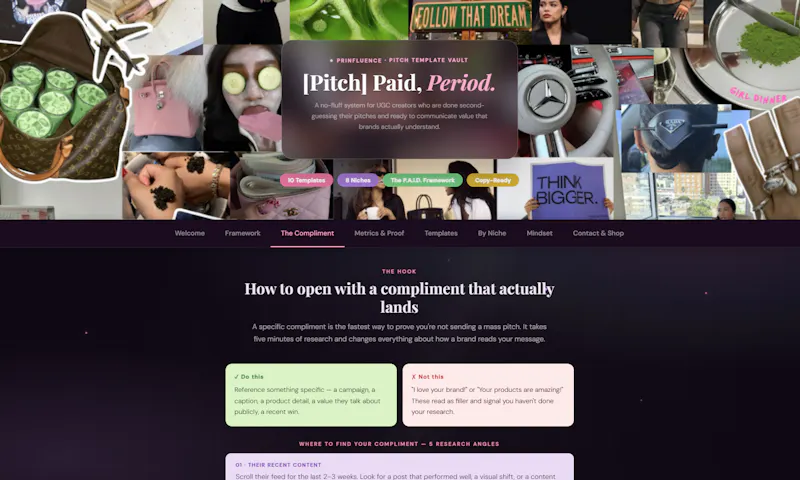 Pitch Paid, Period. by Prinfluence screenshot 3