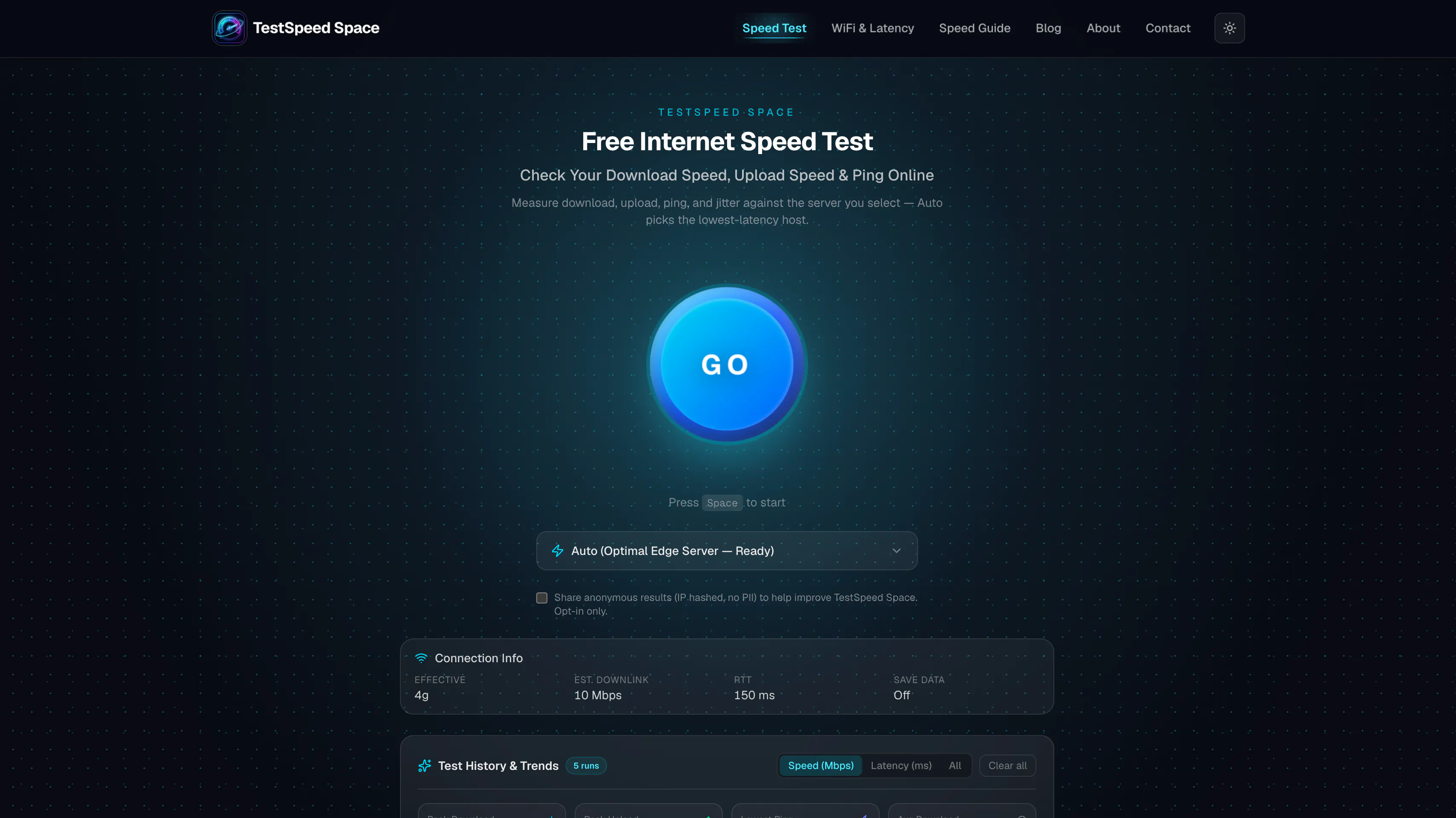 TestSpeed Space gallery image