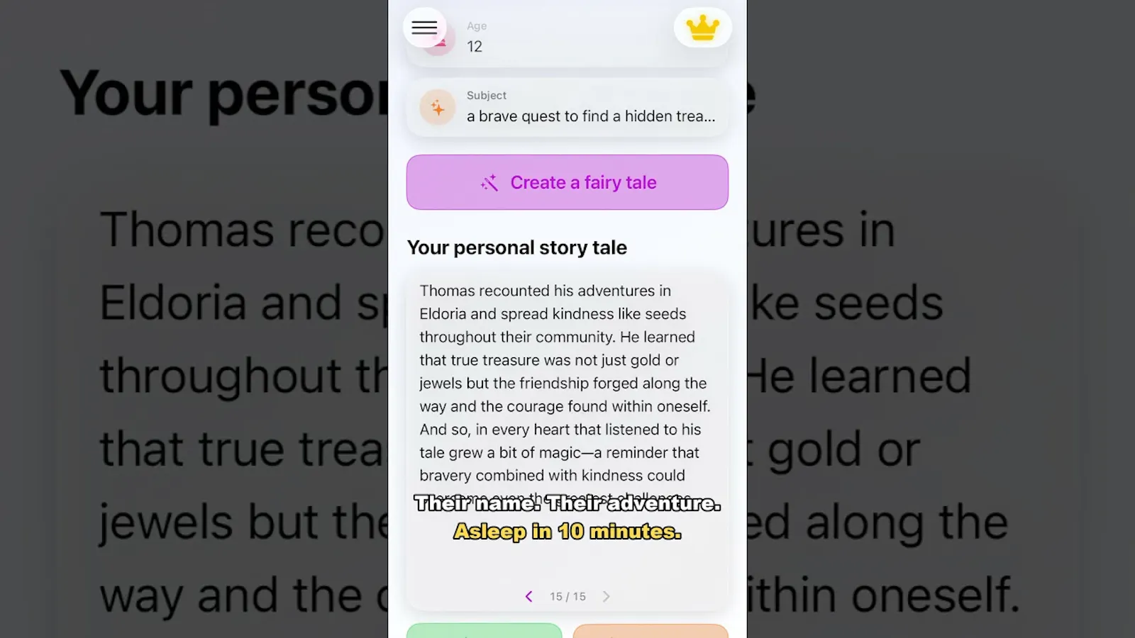 OnceUpon.AI screenshot 1 (video preview)
