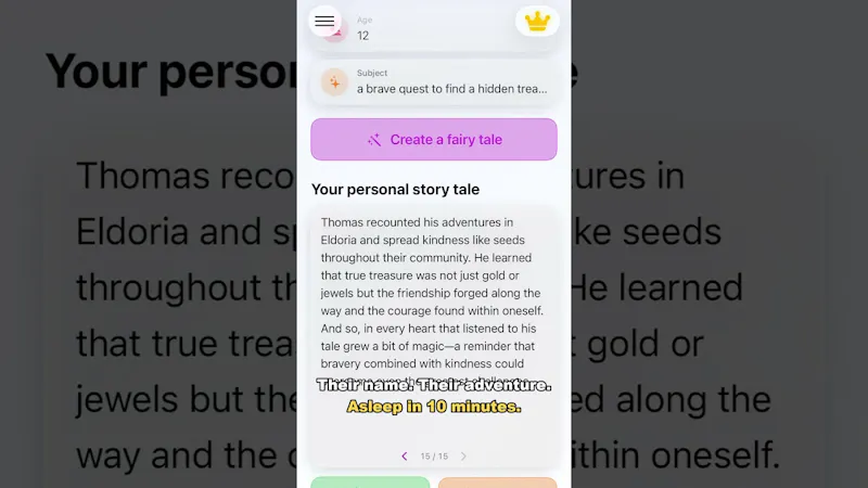 OnceUpon.AI screenshot 1 (video preview)