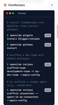 ClawRecipes