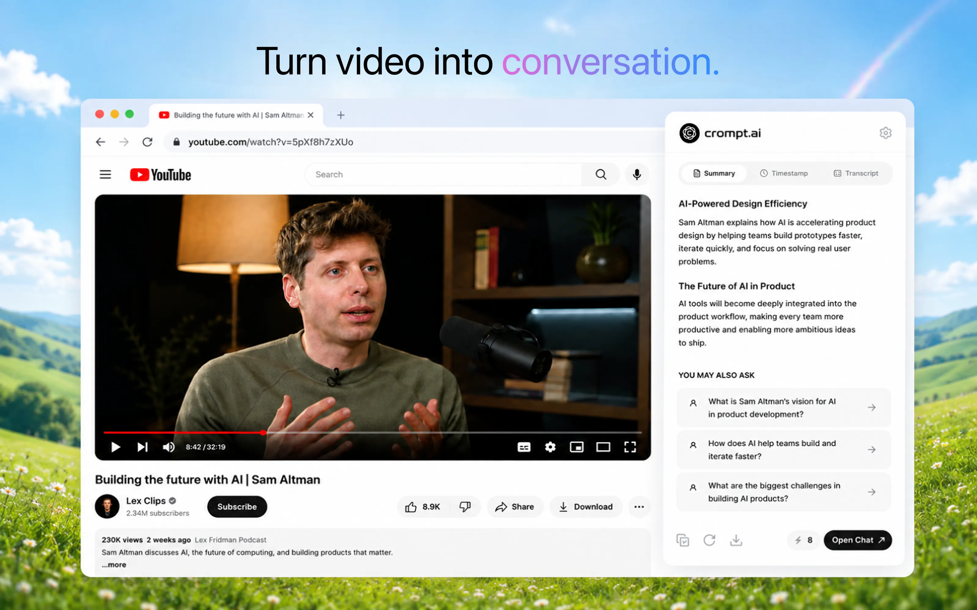 Crompt AI Chrome Extension gallery image