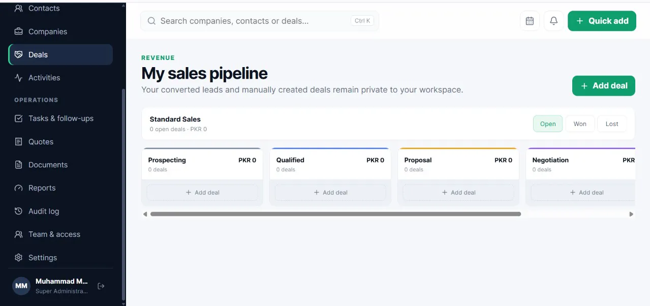 HisabOne CRM gallery image