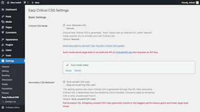 Easy Critical CSS gallery image