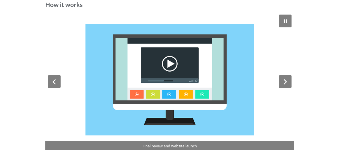 순수한 CSS HTML 웹 디자인 - 웹 사이트 디자인 및 호스팅 서비스 미디어 2