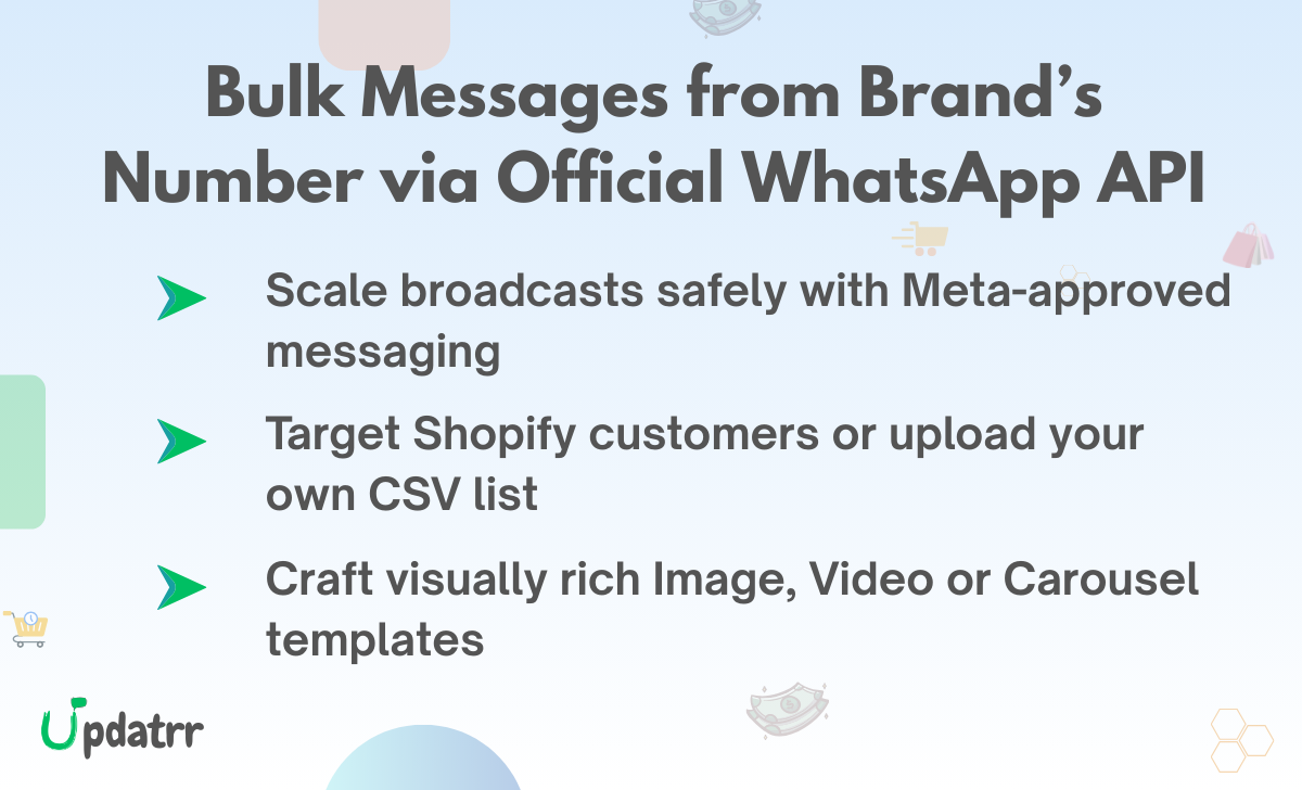Updatrr WhatsApp Automation for Shopify gallery image