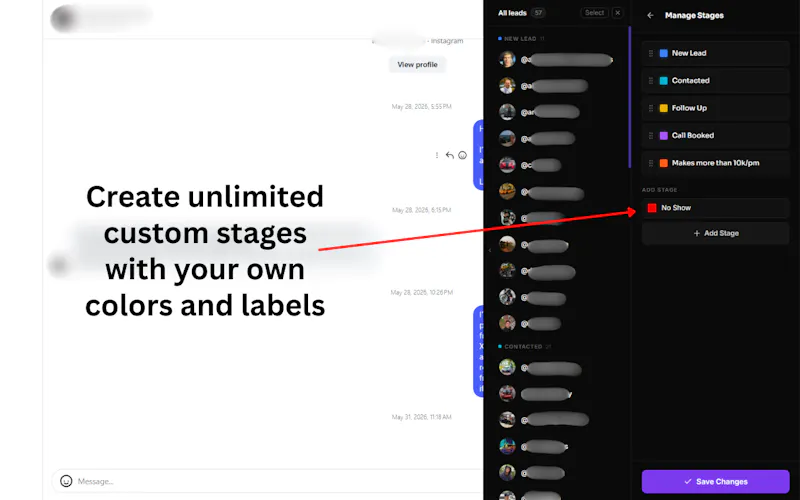 Settr - Instagram DM CRM screenshot 1