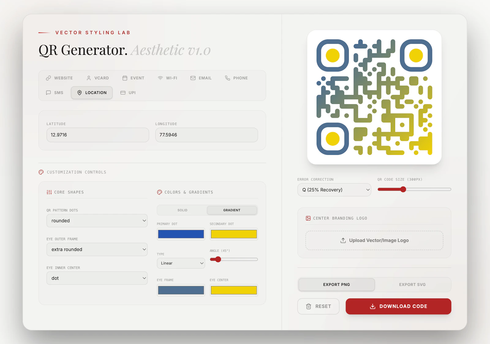 Vector QR Code Designer screenshot 3
