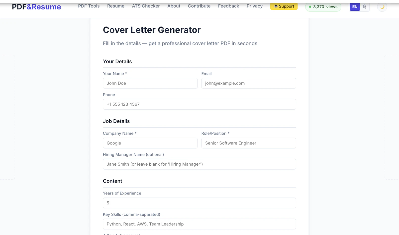 PDF&Resume screenshot 3