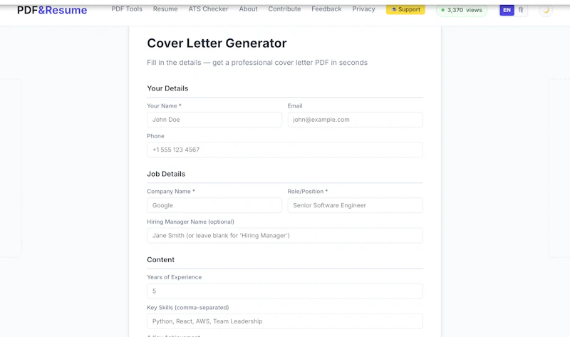PDF&Resume screenshot 3