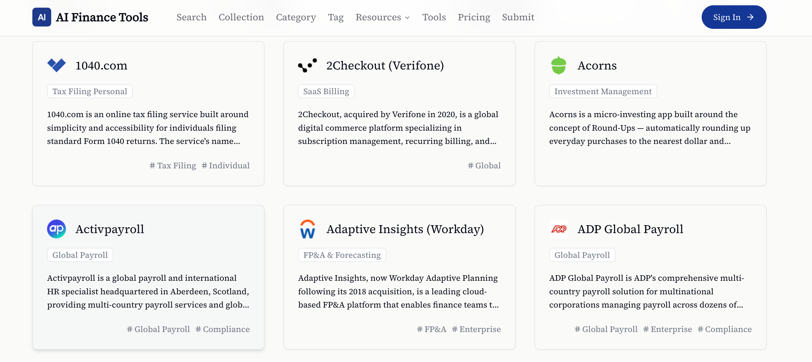 AI Finance Tools gallery image