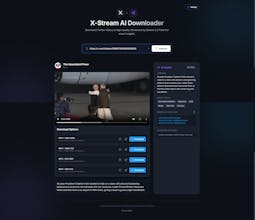 X-Stream AI Twitter Video Downloader gallery image