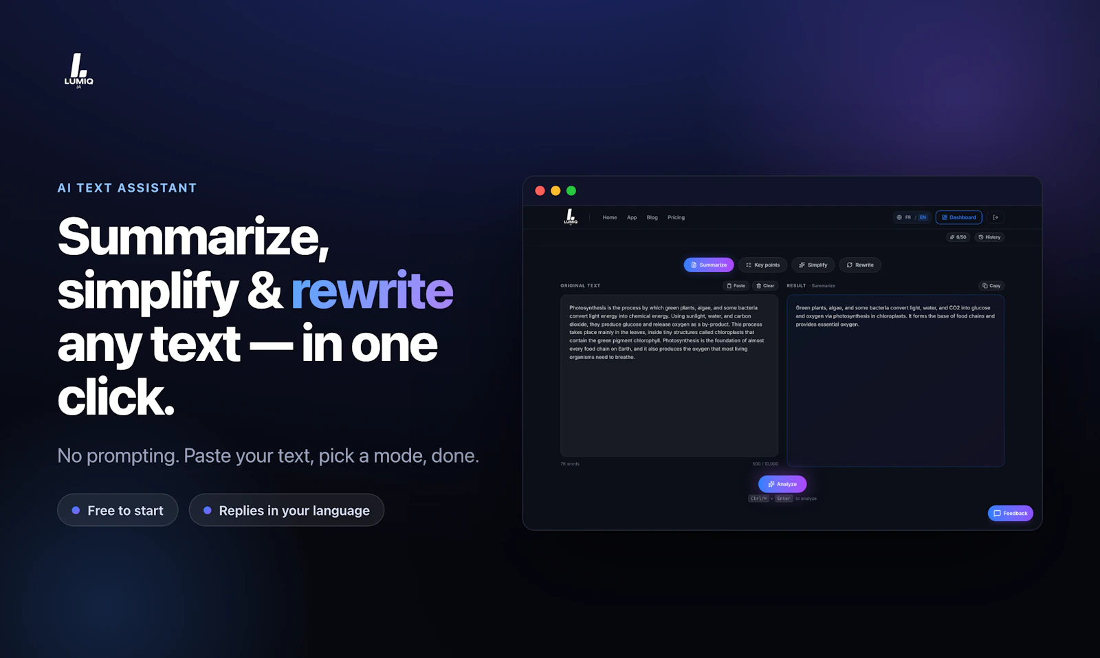 Lumiq AI screenshot 1