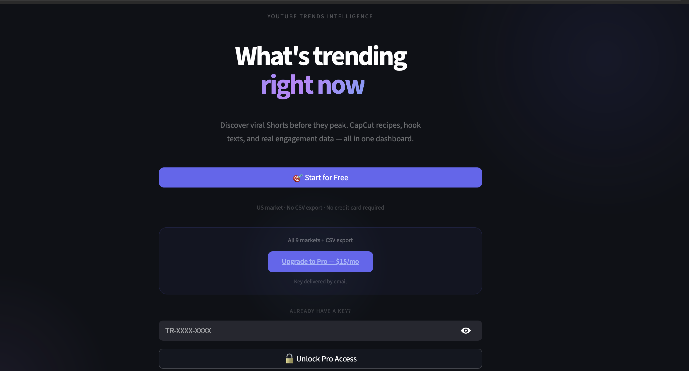 TrendRadar — YouTube Trend Tracker gallery image