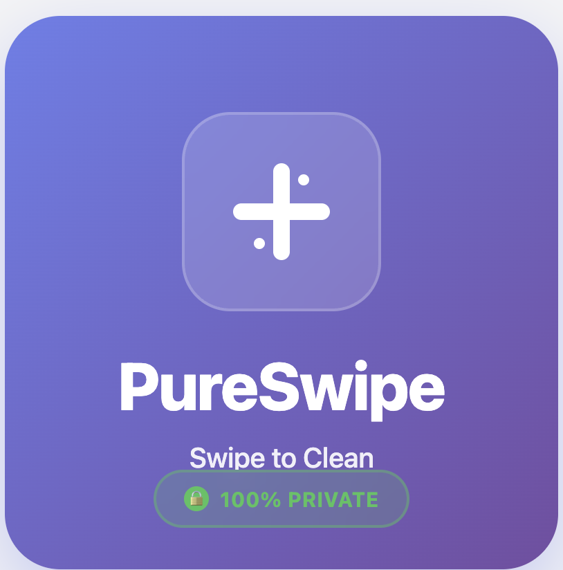 PureSwipe - Swipe to clean your photos - Product Hunt launch logo