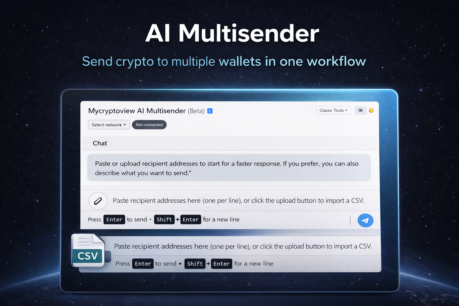 Mycryptoview AI Multisender gallery image