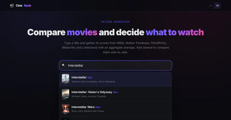 CineRank screenshot 1