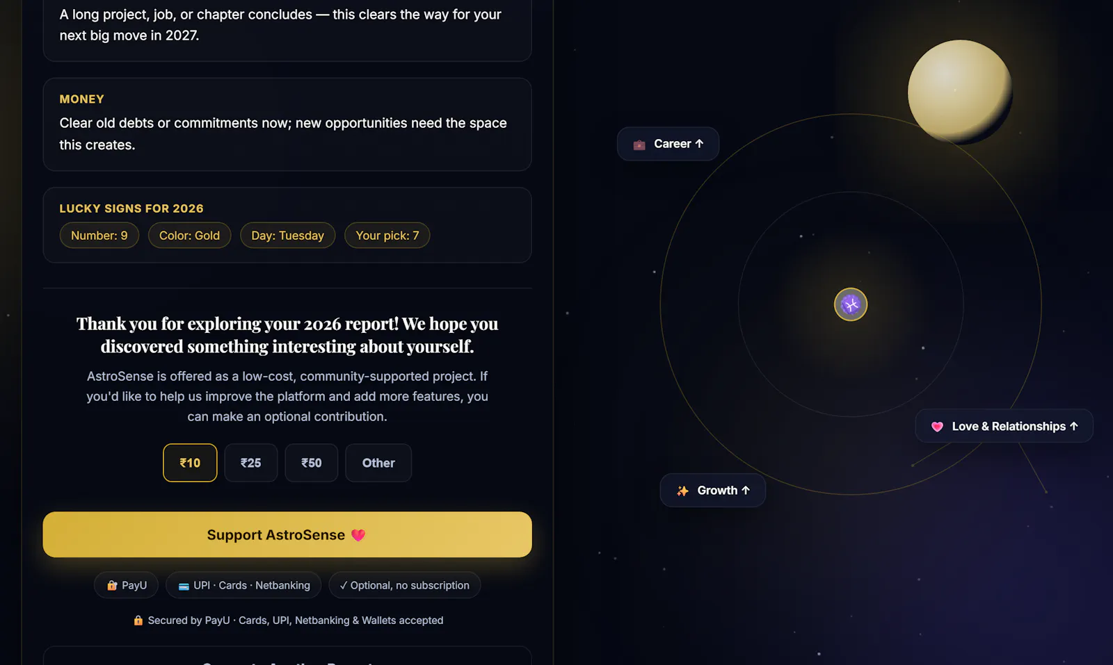 AstroSense — Your 2026 Numerology Report screenshot 6