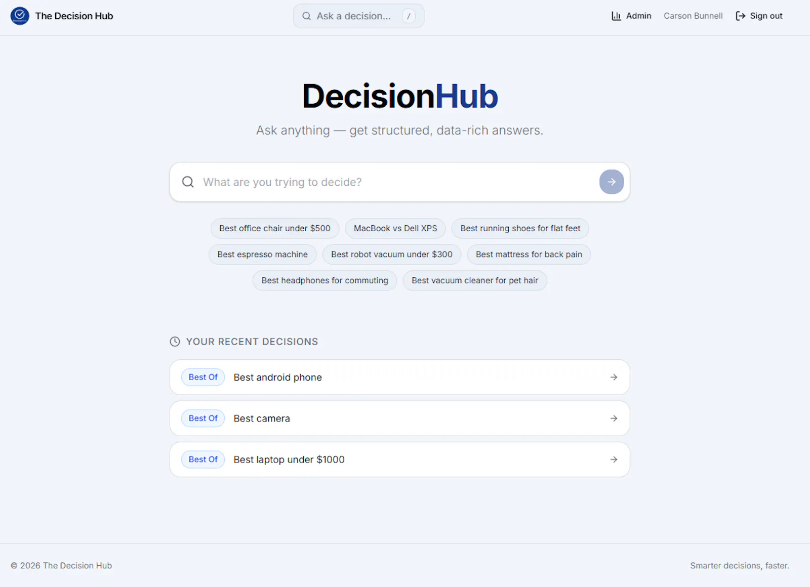 TheDecisionHub Launch  screenshot 2