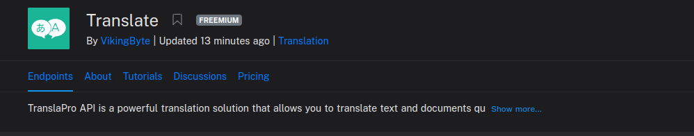 Vertaal API gratis - Translate API is een krachtige gratis API voor het vertalen van tekst. media 1