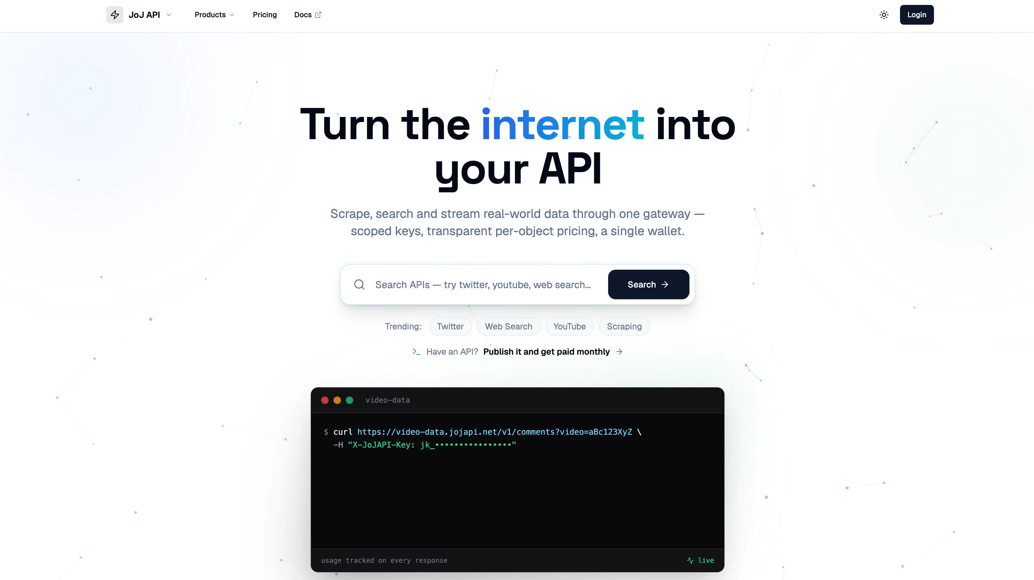 JoJ API gallery image