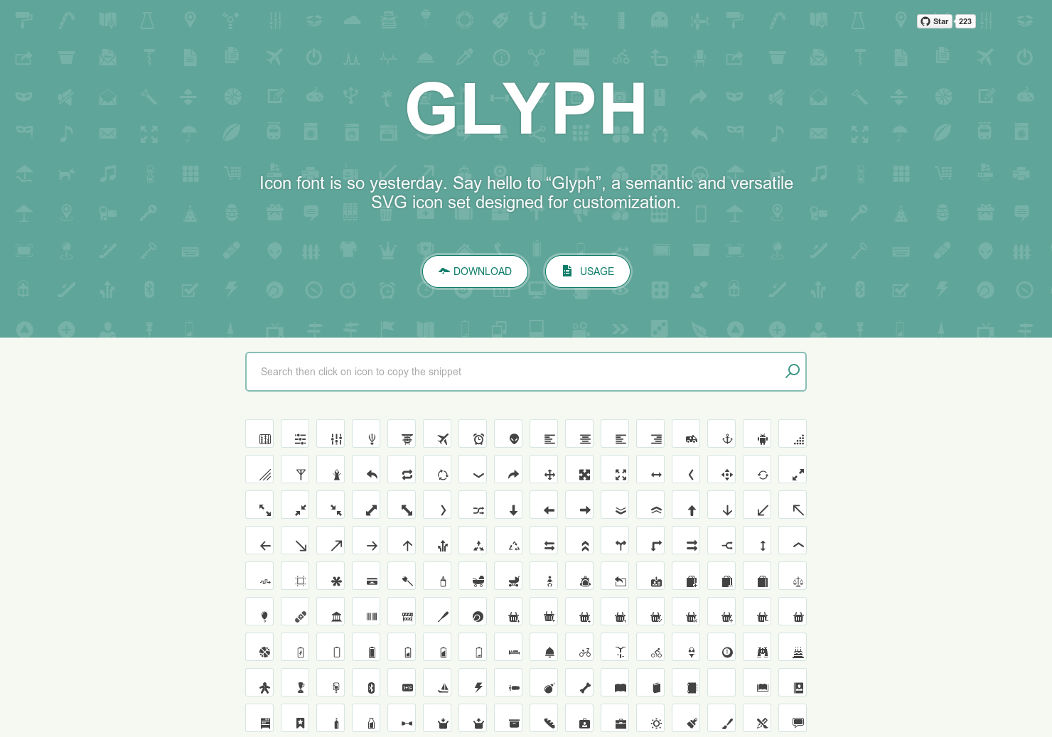 Glyph Icons