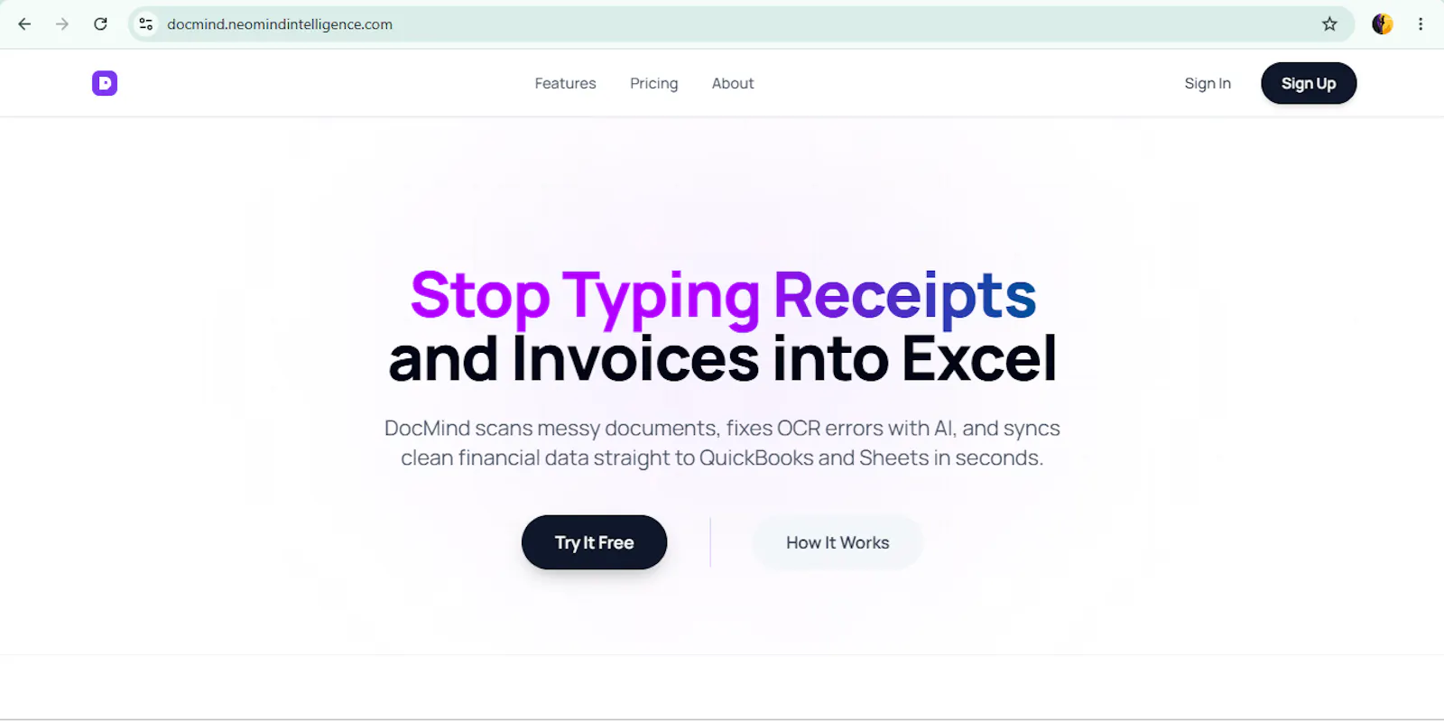 DocMind — AI Document Automation screenshot 2