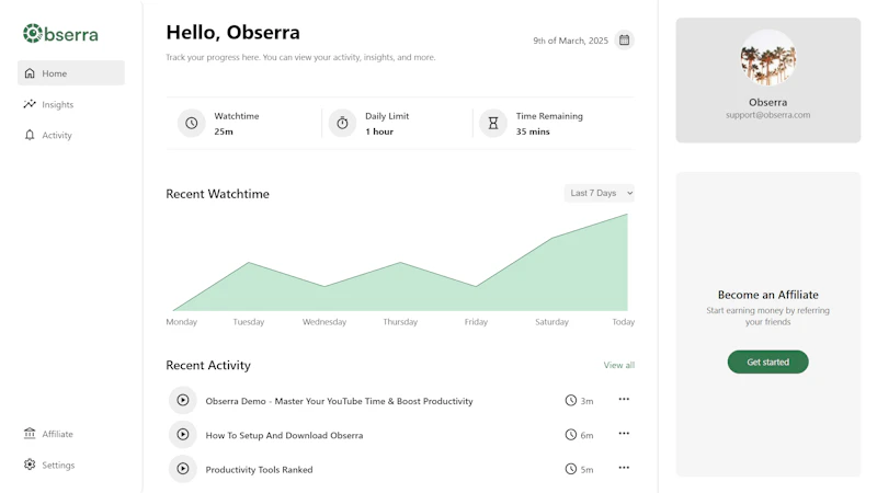 Obserra - YouTube Modifications screenshot 3