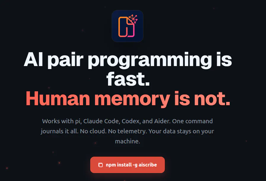 AiScribe - Store your ai coding session gallery image