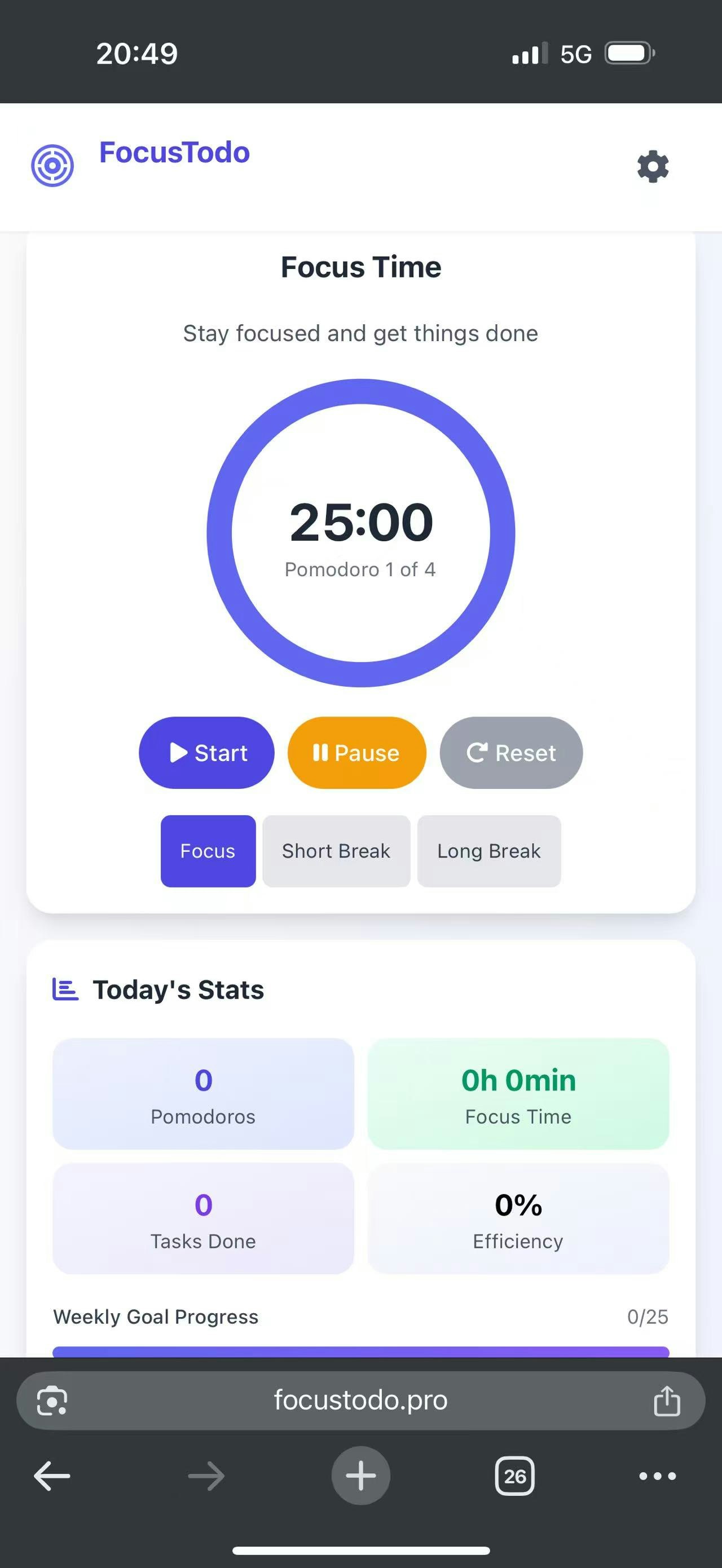 وسائط Focusto-Pomodoro Timer - مؤقت بومودورو للإنتاجية وإدارة الوقت 2