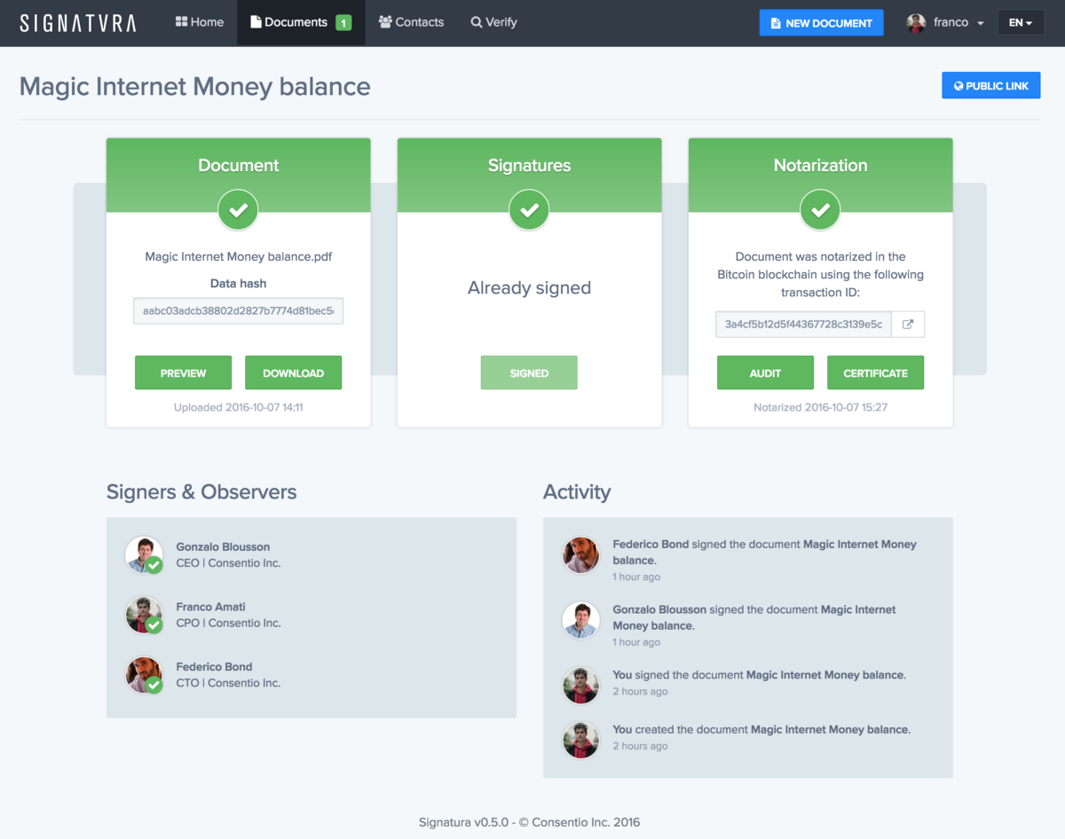 Signatura gallery image