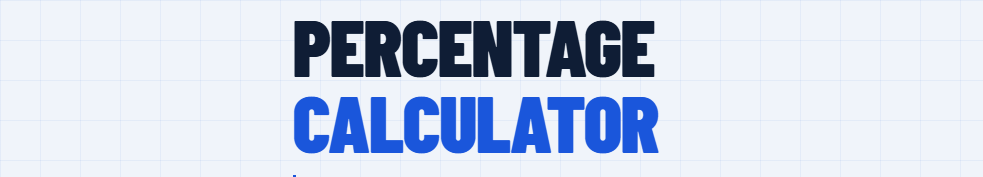 The fastest free percentage calculator	