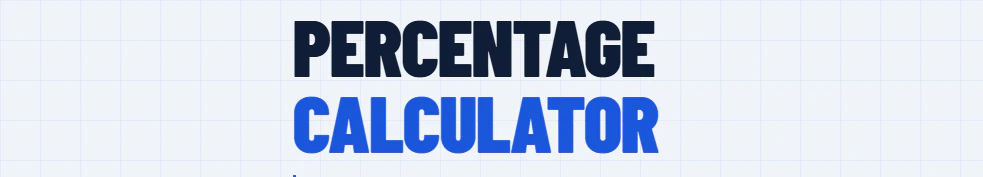 The fastest free percentage calculator	