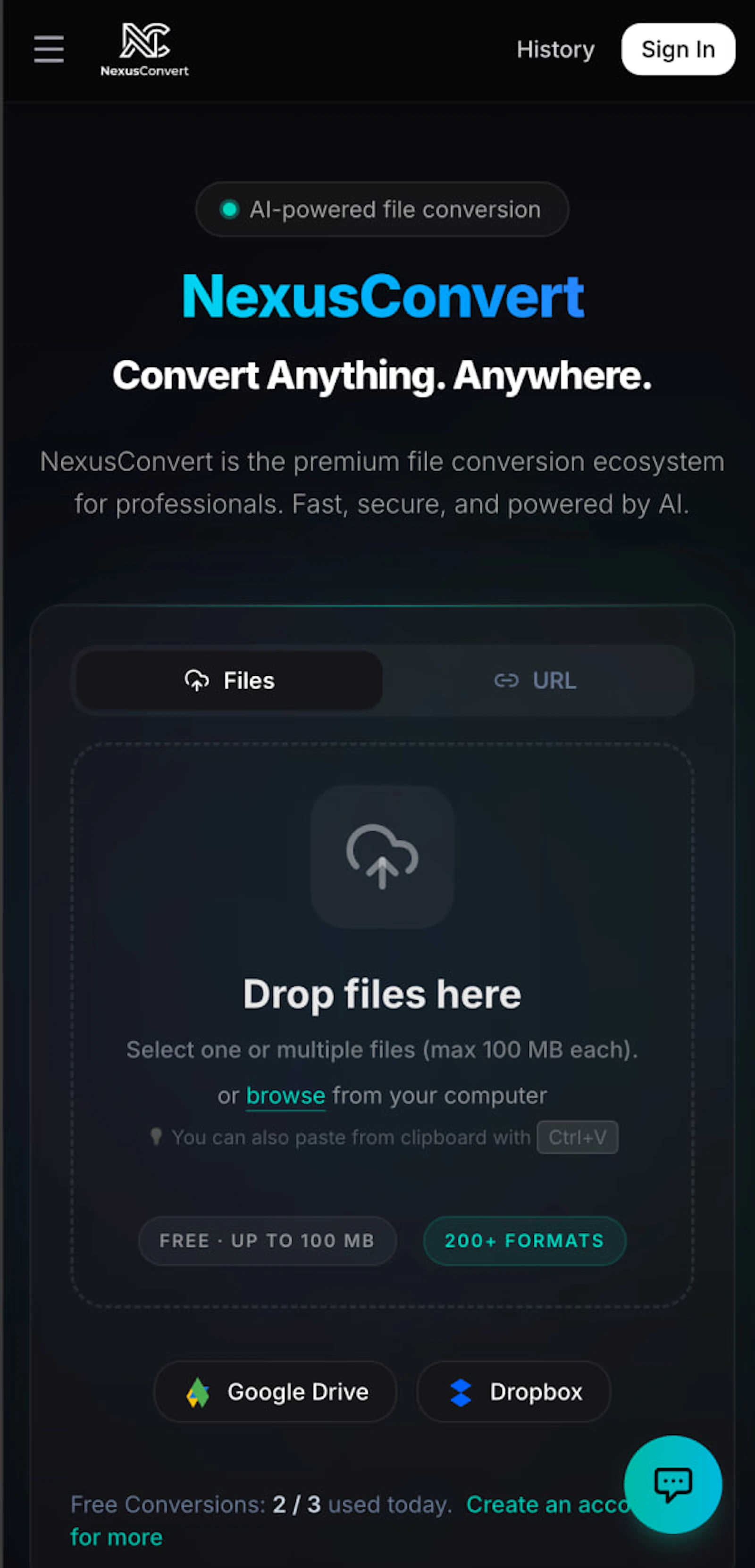 NexusConvert screenshot 2
