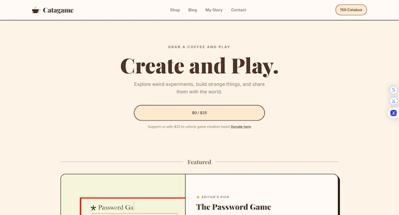 Catagame screenshot 1