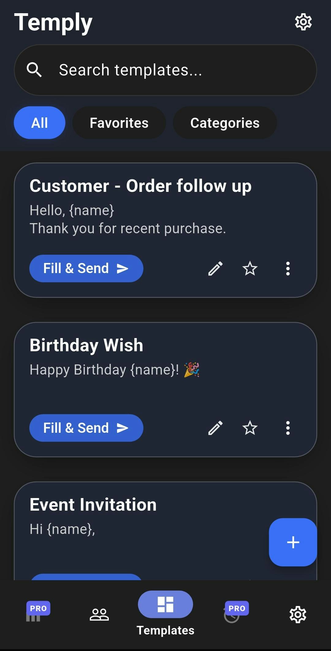 Temply: Quick Text Templates gallery image