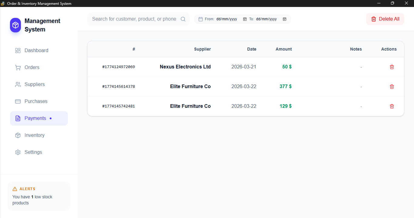 Order and Inventory Management System gallery image
