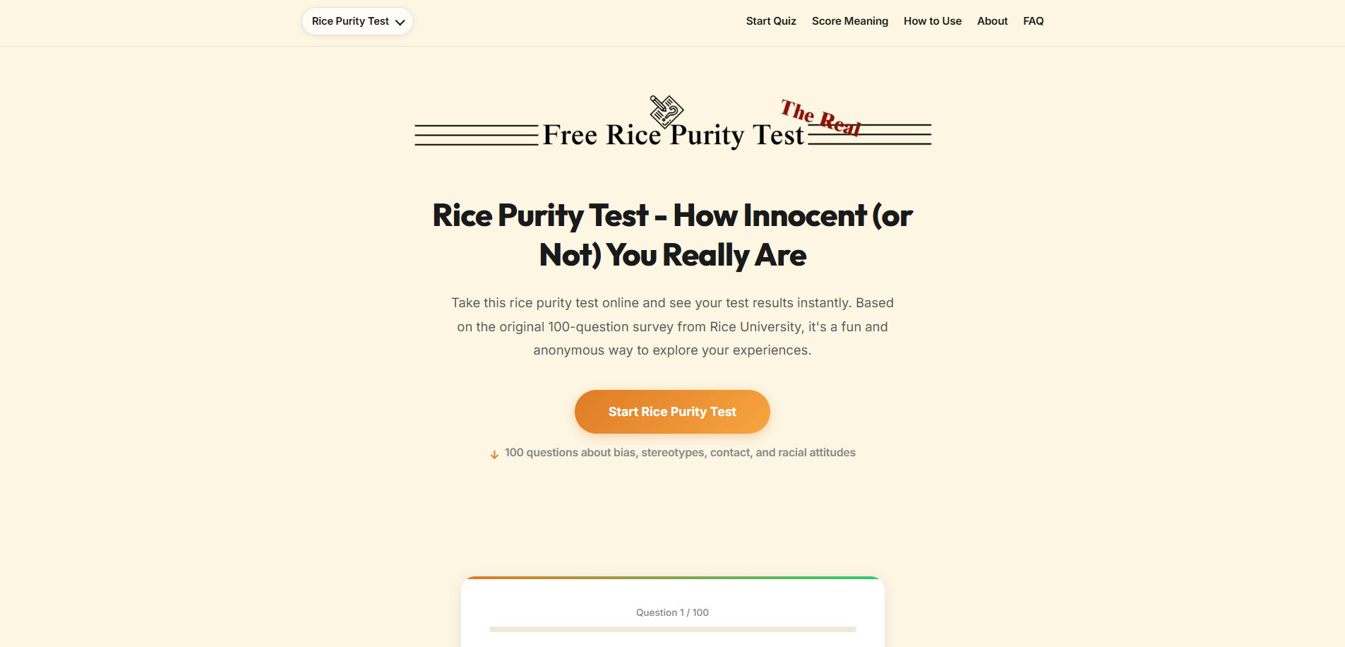 Rice Purity Test gallery image