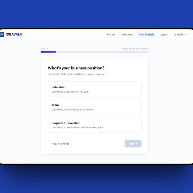 IDEAVALU - AI Business Idea Generator screenshot 3